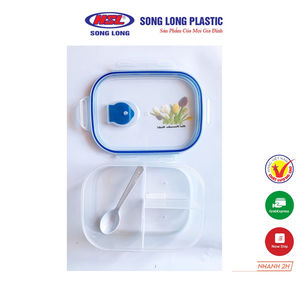 Hộp Cơm 3 ngăn 2857 Song Long Plastic sạch sẽ và tiện lợi