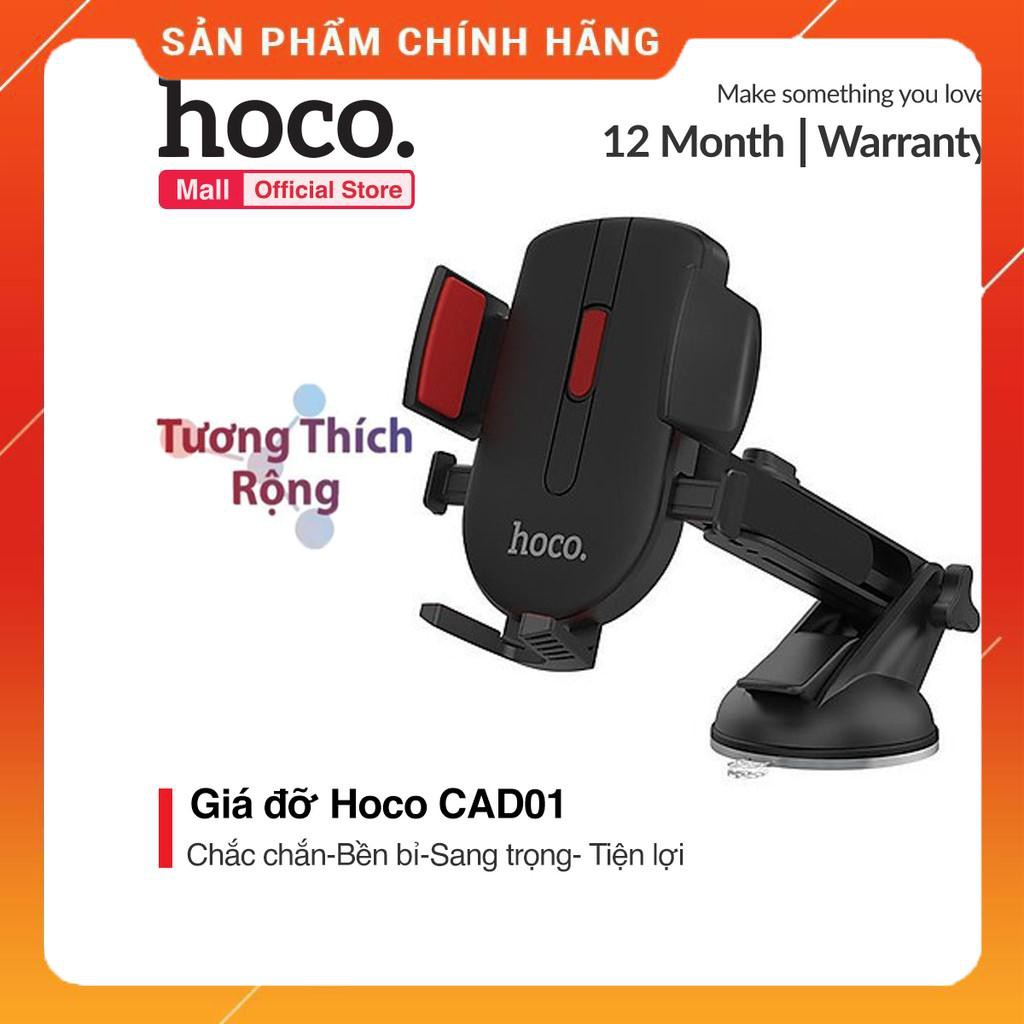 Giá Đỡ Điện Thoại Thông Minh Hoco CAD01 Hít xe hơi xoay 350 độ