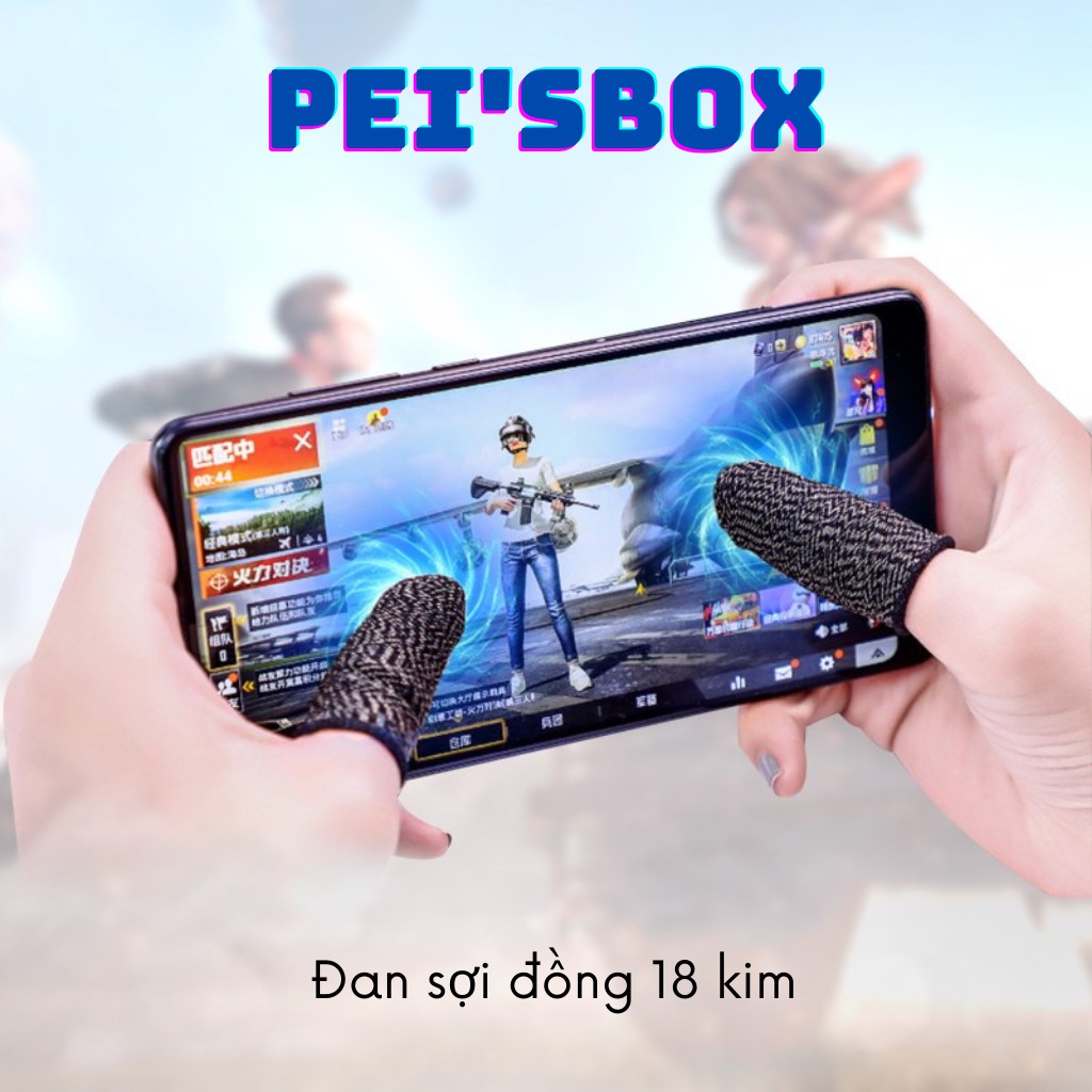 Găng tay chơi Game chống mồ hôi tay- chống trượt- tăng độ nhạy dành cho game Mobile[ Sợi đồng 18 kim]