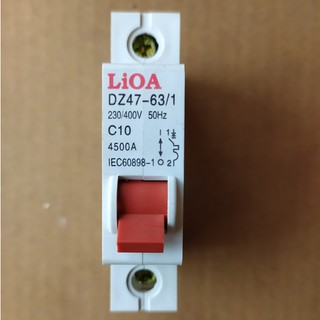 ATTOMAT LiOA 1 CỰC -ÁT CÀI TỪ 6A-63A
