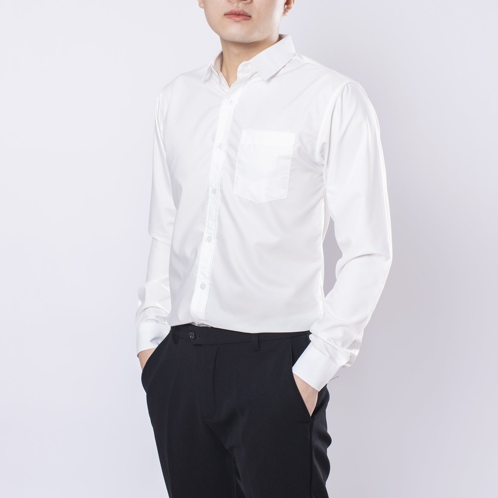 Áo sơ mi nam tay dài LADOS - 8027 chất vải mềm mịn thoải mái - Áo sơ mi công sở tiêu chuẩn | BigBuy360 - bigbuy360.vn