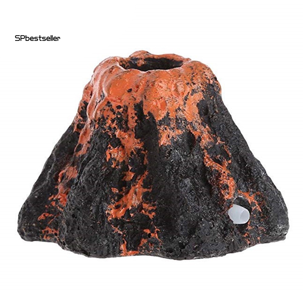 Mô hình núi lửa sủi bọt khí dùng cho trang trí bể cá cảnh độc đáo