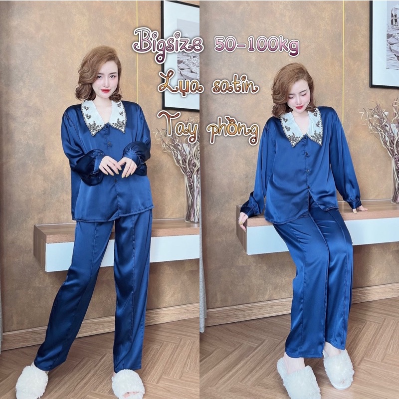 Bộ pijama Satin Nhật 50-100kg