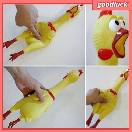 Đồ chơi hình con gà phát tiếng kêu giúp giảm căng thẳng kích thước 17cm