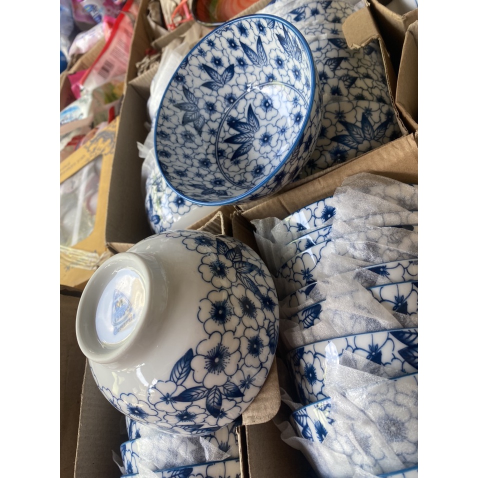 Chén sứ bát cơm cổ bát tràng phong cách Nhật bản