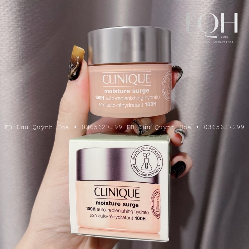 Kem dưỡng ẩm Clinique Moisture Surge 100h cấp ẩm căng mọng da 15ml