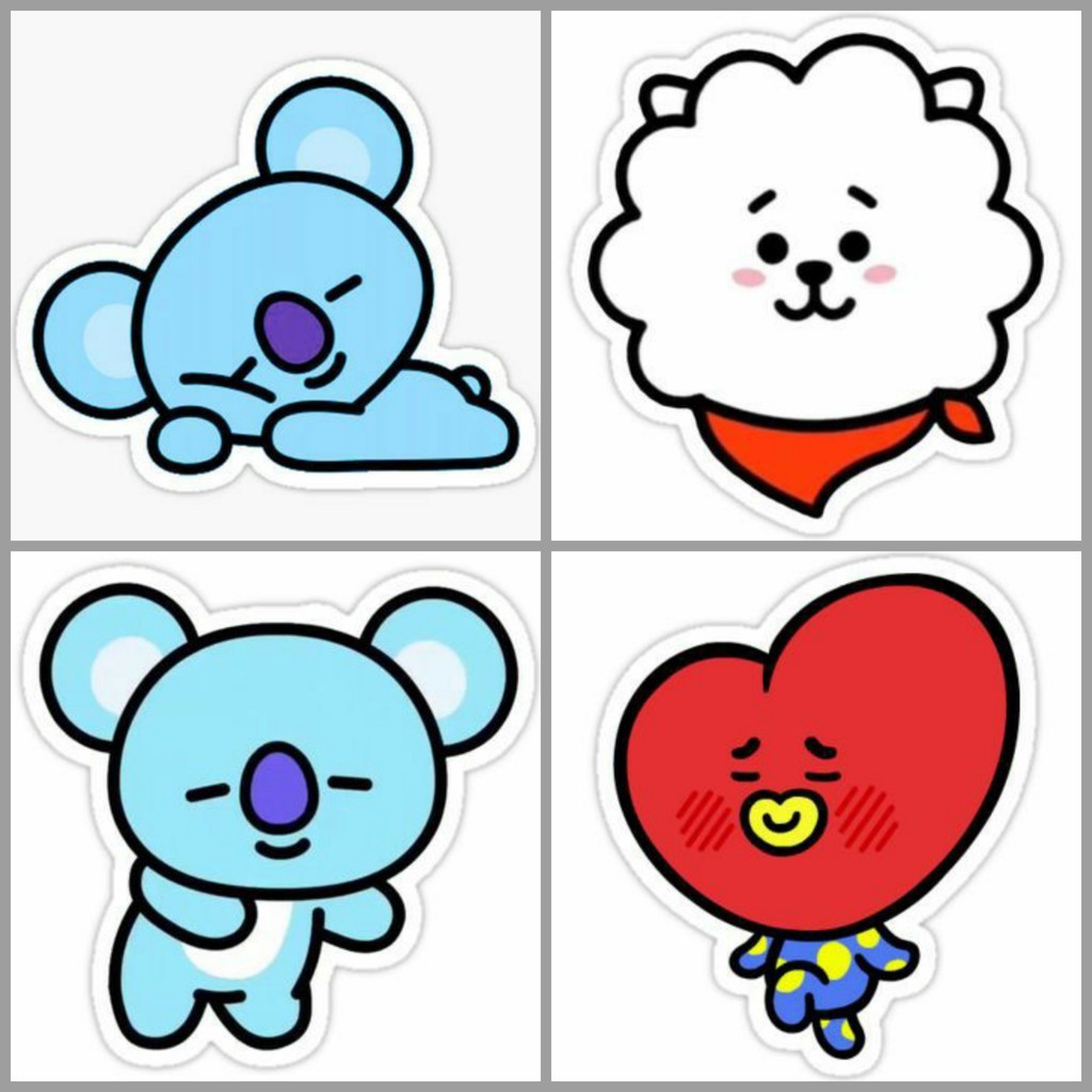 SET ĐỒ BTS - SET ĐỒ BT21 TATA, MANG, COOKY, KOYA, RJ, VAN, SHOOKY, CHIMMY - ÁO THUN TAY LỞ MÀU TÍM + QUẦN 3 SỌC