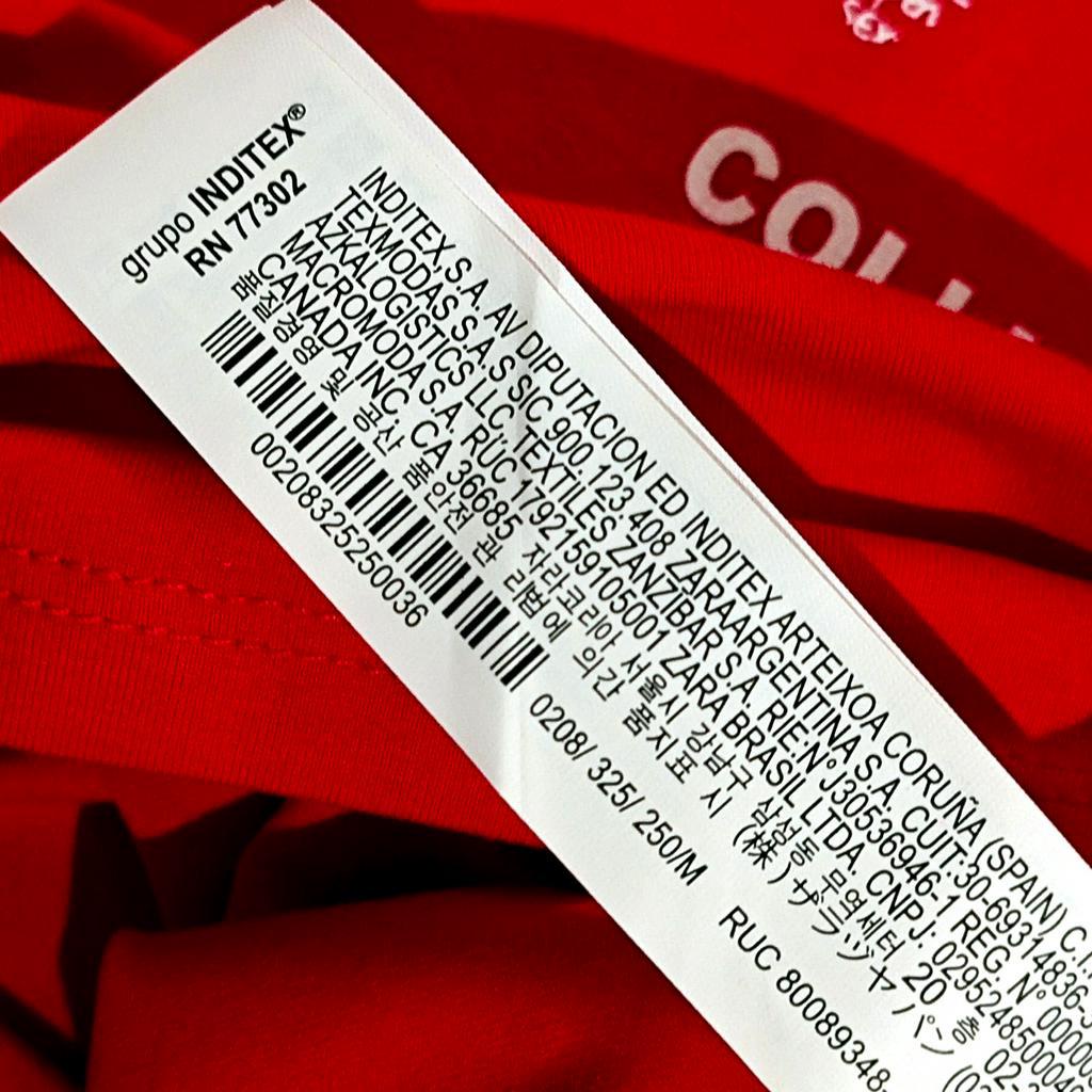 ÁO THUN ZARA VNXK IN HÌNH ĐỎ - COTTON 100% 4C FORM CHÂU ÂU