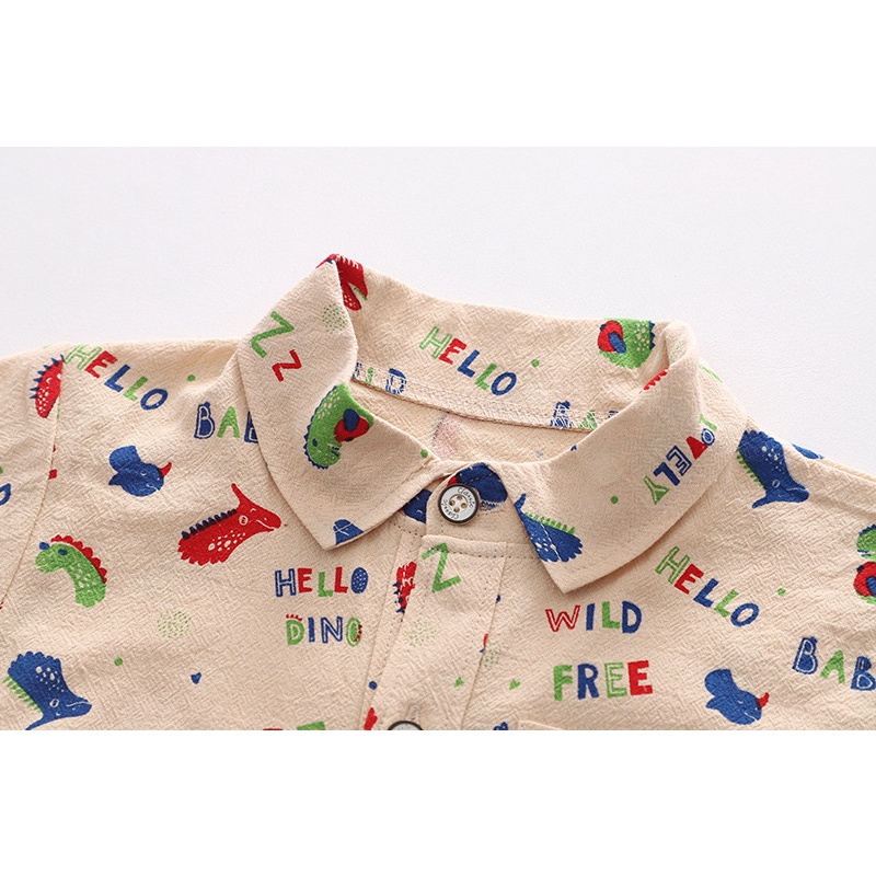 Bộ sơ mi phong cách hàn quốc cho bé trai và bé gái - BO98