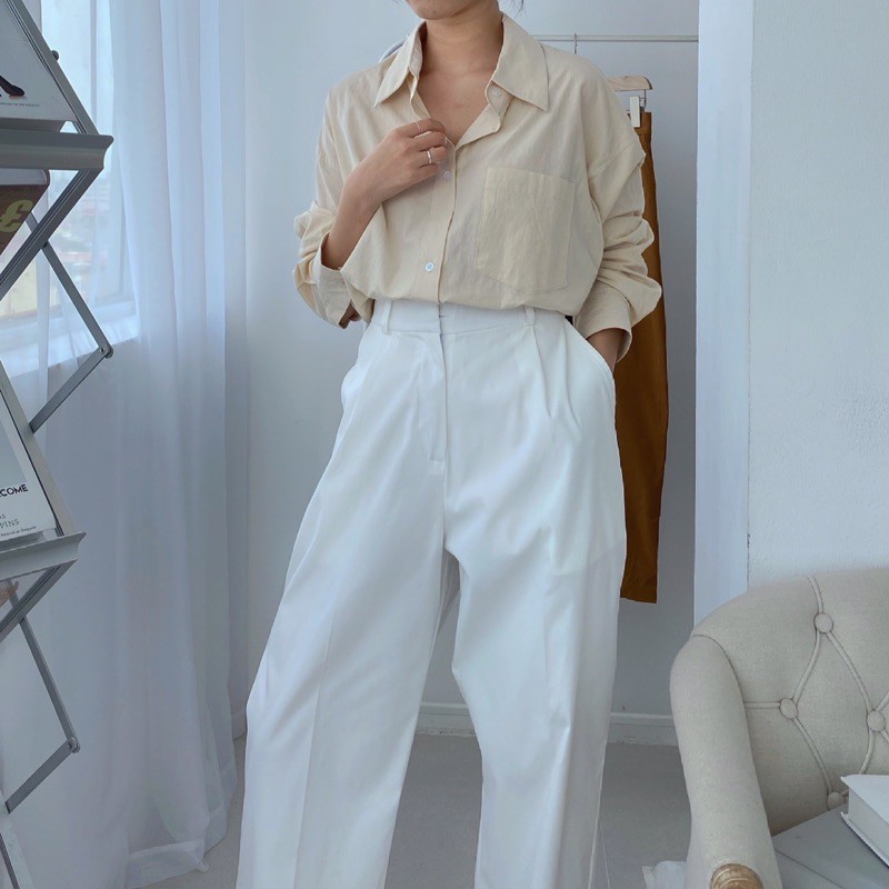 Quần suông lửng kaki ly trước NQ - Q0376 | BigBuy360 - bigbuy360.vn