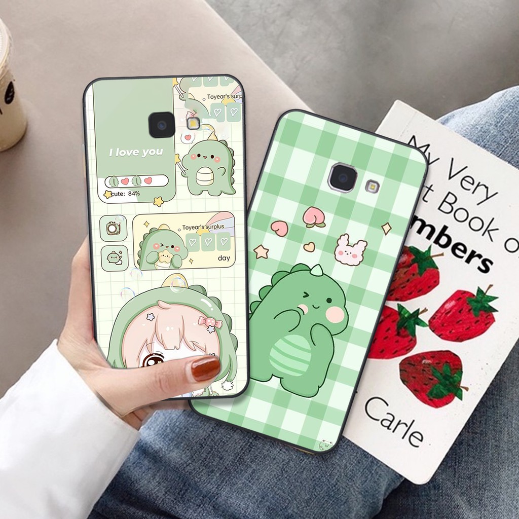 Ốp samsung J4 Plus / J7 Prime  in hình khủng long xanh đáng yêu , cute - RẺ - BỀN - ĐẸP