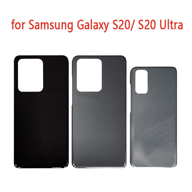 Replacement Back Battery Cover Mobile Phone Rear Glass Housing Cover Panel for Samsung Galaxy S20/ S20 Ultra Repair Part