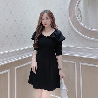 * đầm a bèo cổ tay lỡ chibest ch015