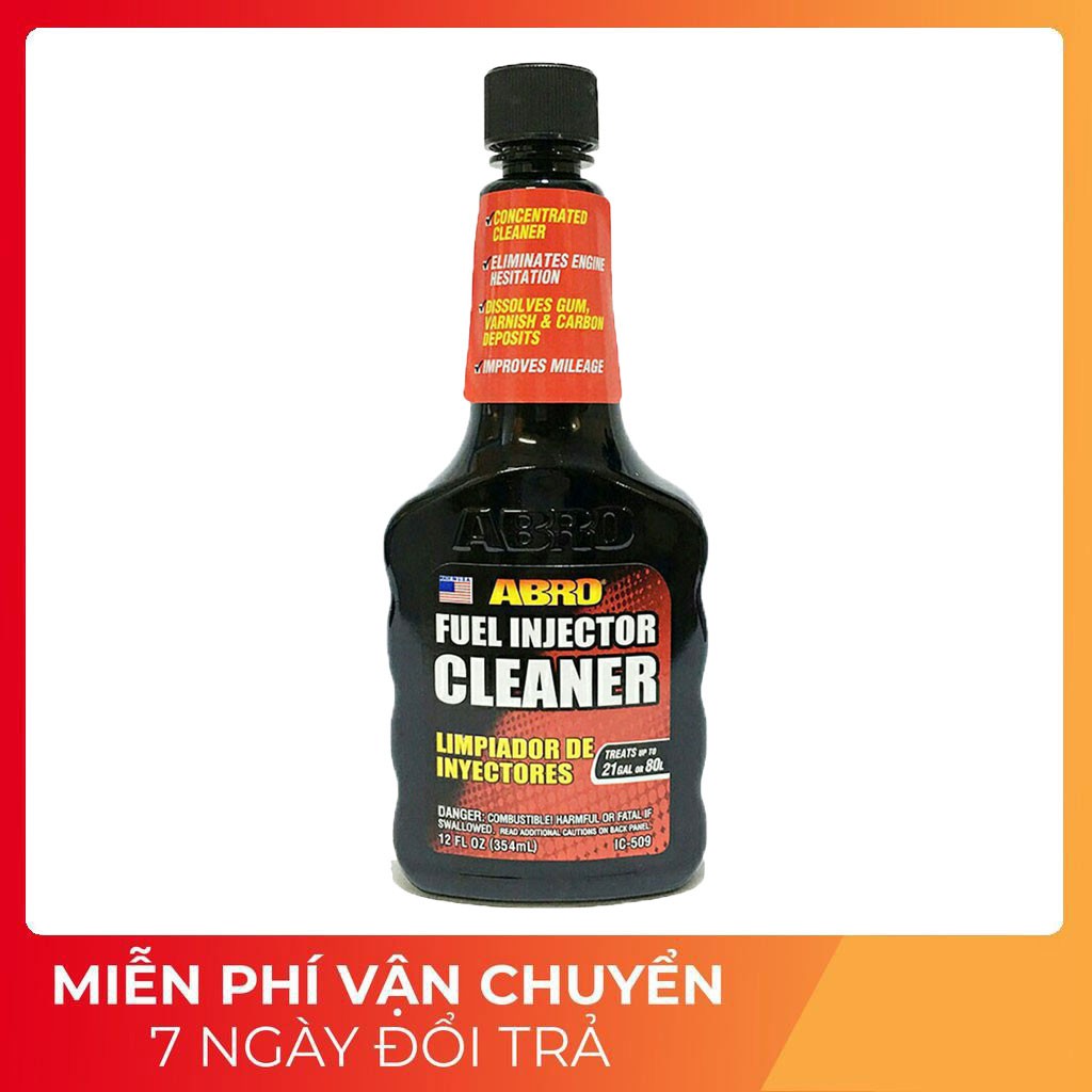 Dung Dịch Vệ Sinh Hệ Thống Nhiên Liệu ABRO FUEL INJECTOR CLEANER 354ml - Súc Béc Xăng ABRO chamsocxe