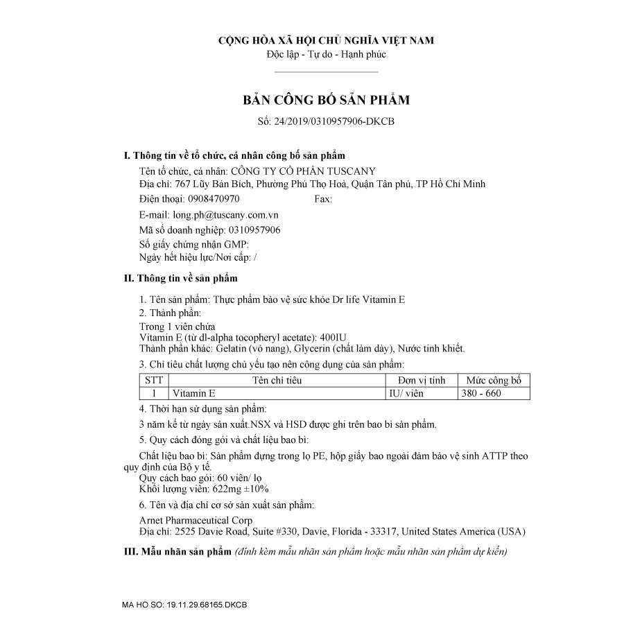 Vitamin e, chống lão hóa, nhập khẩu Mỹ, chống oxy hóa, giúp làn da đẹp, viên uống vitamin E, Dr.Life