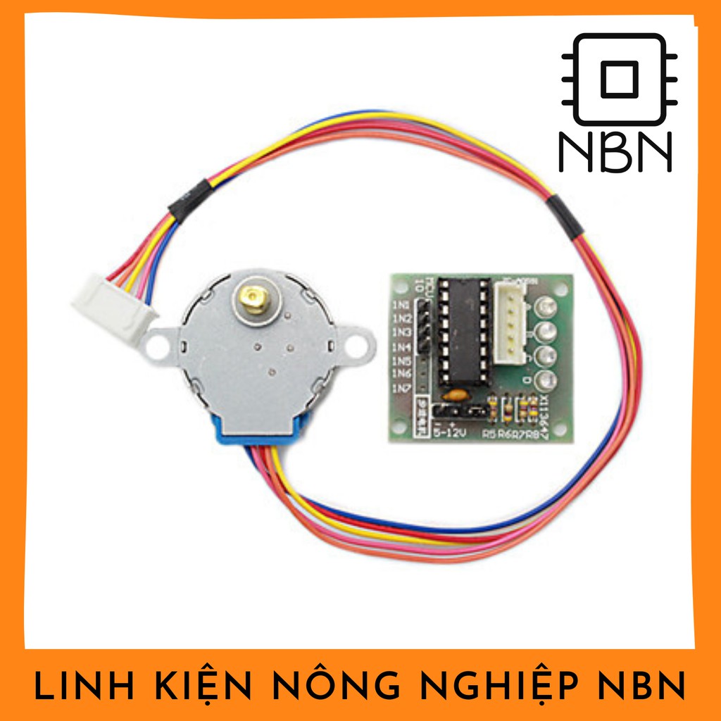 Com bo động cơ bước 28BYJ-48 🔥+ Module driver servo ULN2003🔥