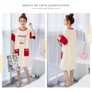 Thanh lý - Váy cotton mặc nhà xinh xắn - váy ngủ