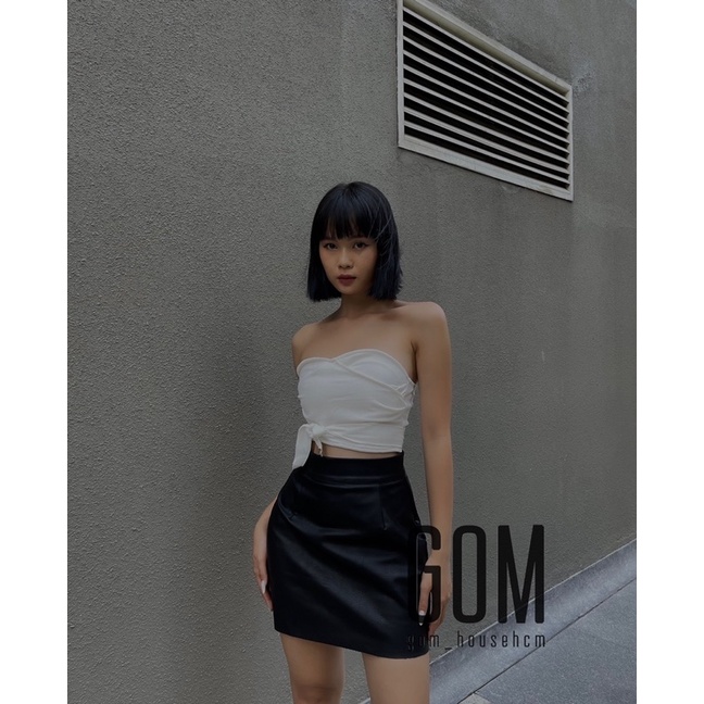 Crop ống cột nơ minh top (ảnh/ clip shop chụp)