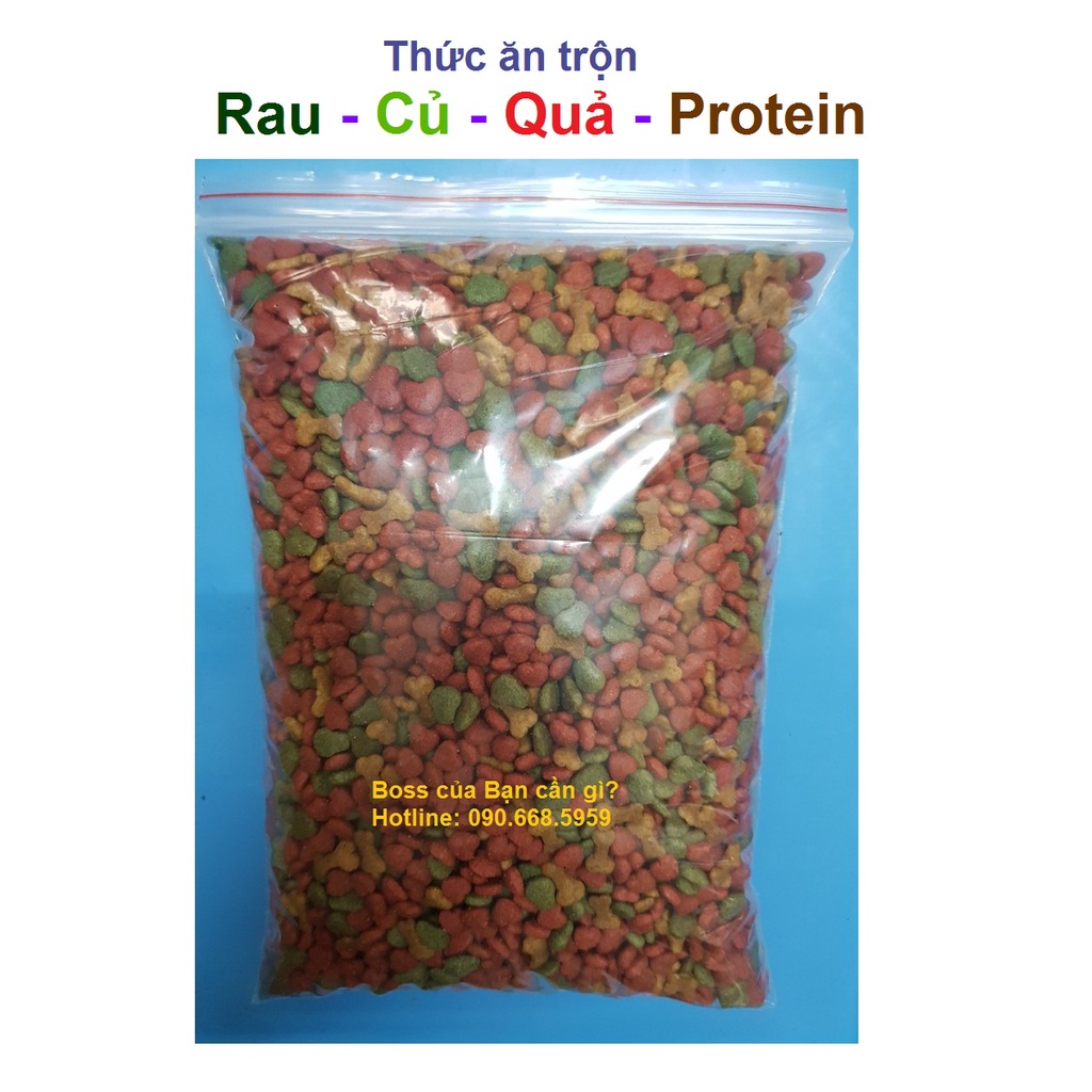 Thức ăn hạt rau củ quả protein cho chó mèo 1kg