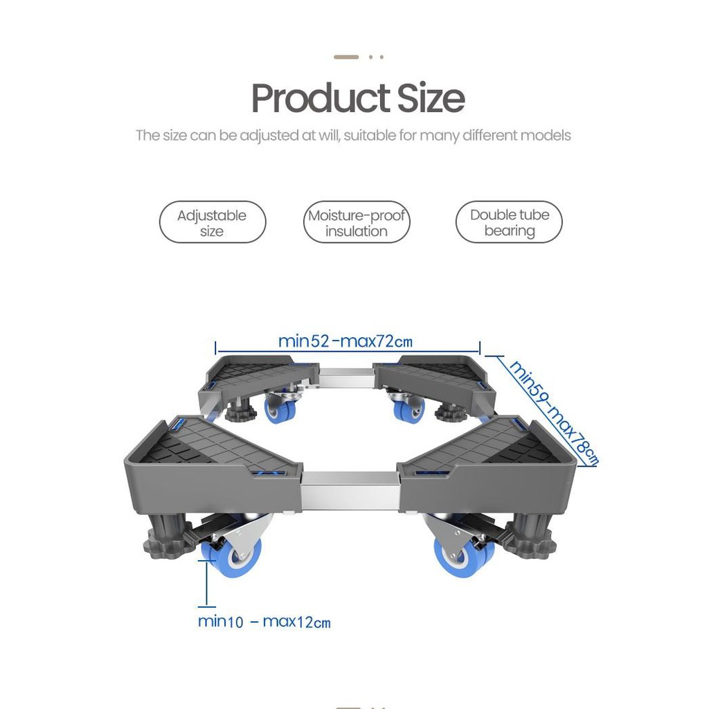 Kê Chân Tủ Lạnh, Máy Giặt Có Bánh Xe Tiện Lợi