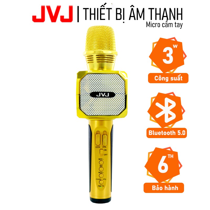 [Mã ELHACE giảm 4% đơn 300K] Micro kèm loa Bluetooth Karaoke JVJ SD - 10 không dây