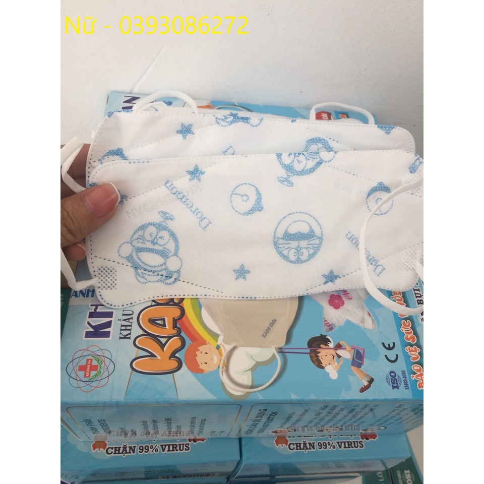 Khẩu trang y tế cho em bé KA99 thiết kê 4D ôm sát khuôn mặt bé dễ thở kháng khuẩn- Nsafe
