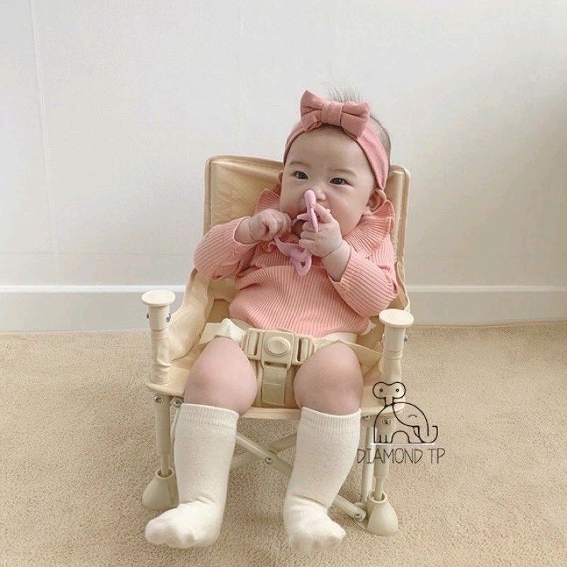 Ghế ăn dặm  gấp gọn - bản Hàn Quốc - mẫu mới nhất.