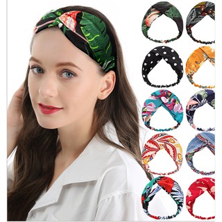 Khăn turban chéo cài tóc ⚡HÀNG SẴN⚡băng dô nữ cực xinh xắn nữ tính