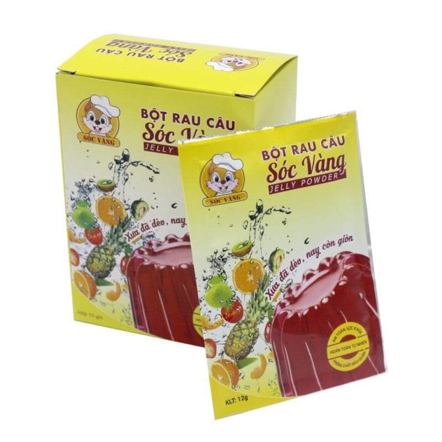 Bột rau câu Sóc Vàng 10g