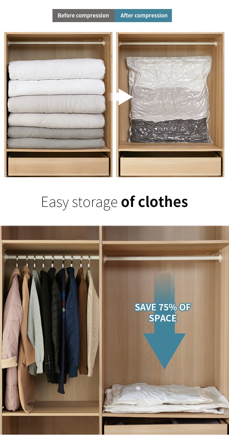 Túi Đựng Quần Áo Hút Chân Không Tiện Lợi&*&--&&* | BigBuy360 - bigbuy360.vn