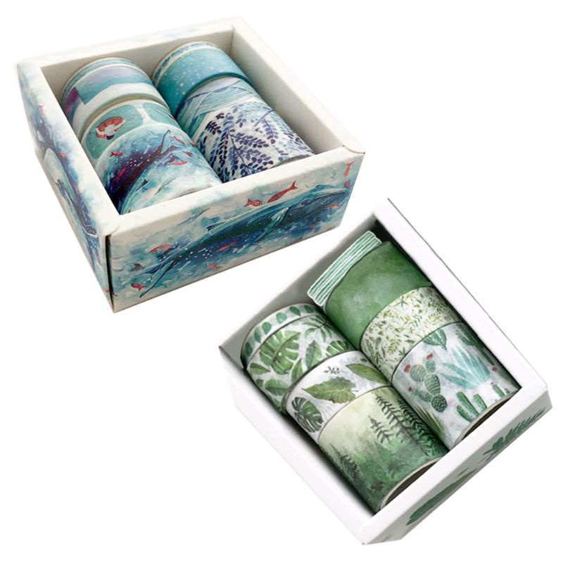 Set 8 cuộn băng dính hình cây xương rồng