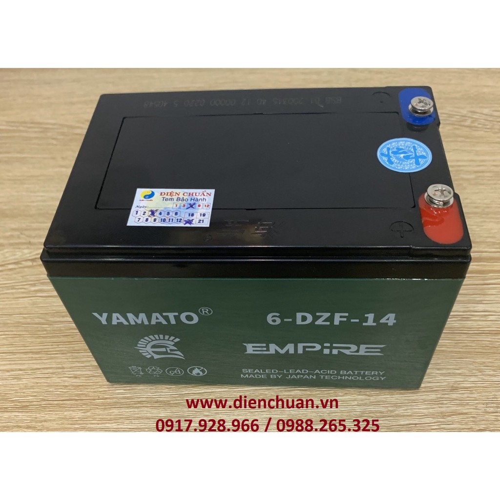 Ắc quy xe đạp điện Yamato 12V 14ah 6-DZF-14