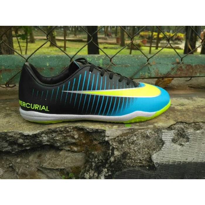 Giày thể thao Nike Mercurial Futsal VI chính hãng màu xanh dương/đen cấp độ làm quà tặng
