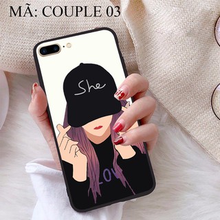 Ốp lưng iPhone 7 Plus viền dẻo TPU BST Ốp cặp