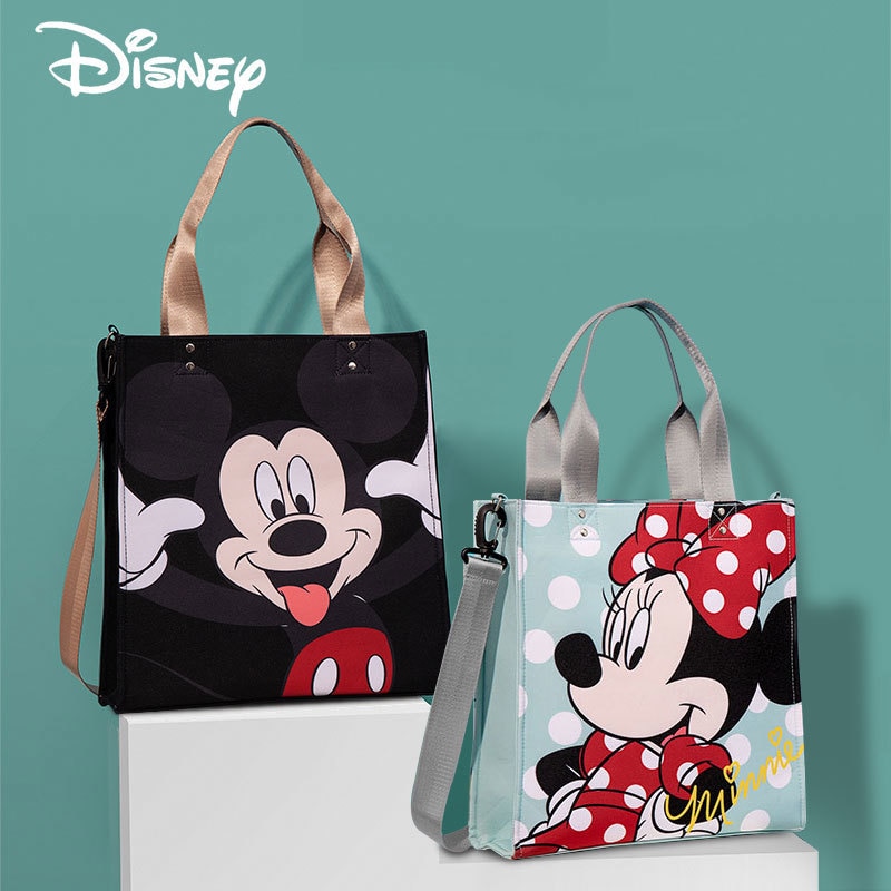 Túi đựng tã em bé Disney in hình chuột Mickey/Minnie chống thấm nước cách điện cho mẹ bỉm sữa