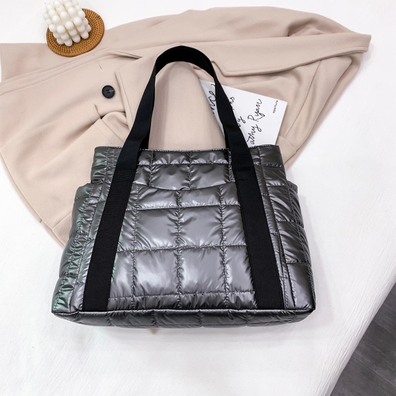 Túi Xách Tay Bằng Nylon Sức Chứa Lớn 10MK Màu Sắc Đơn Giản