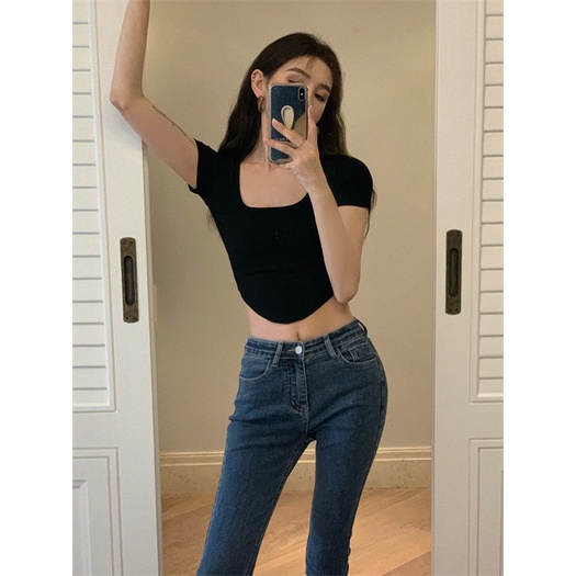 Áo thun kumikumi phong cách Hàn Quốc cá tính thời trang cổ điển cho nữ