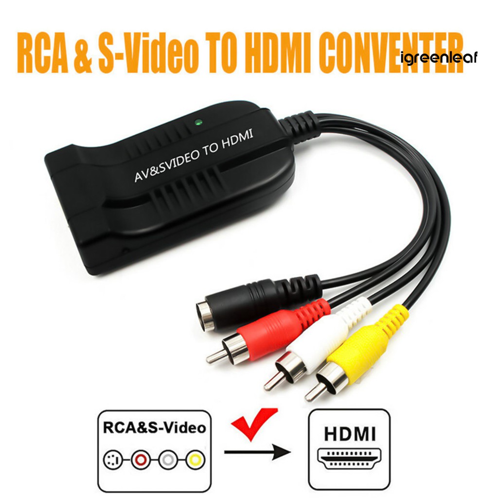 Bộ Chuyển Đổi Tín Hiệu 3 Cổng Av / S-Video Sang Hdmi-Compatible