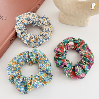[Hàng có sẵn] Scrunchies thun cột tóc vải cotton mix hoa