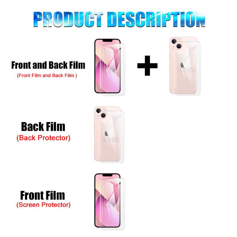 Bộ miếng dán bảo vệ toàn màn hình 500d và phụ tùng cho iPhone 11 12 13 pro max mini 13pro max