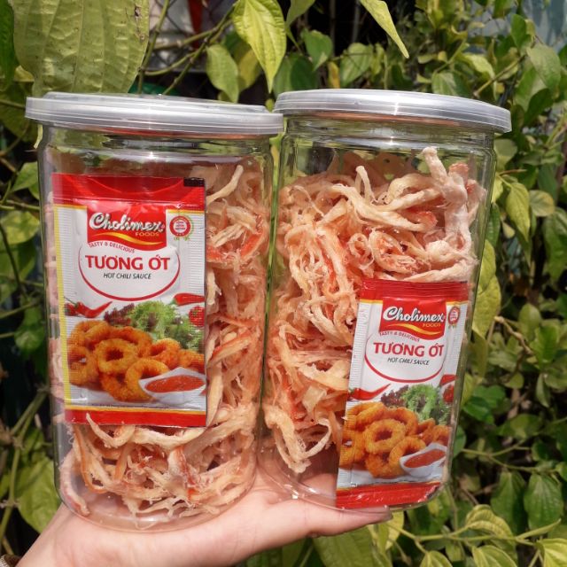 Sỉ 5 lon Mực xé sợi hấp dừa 200gr
