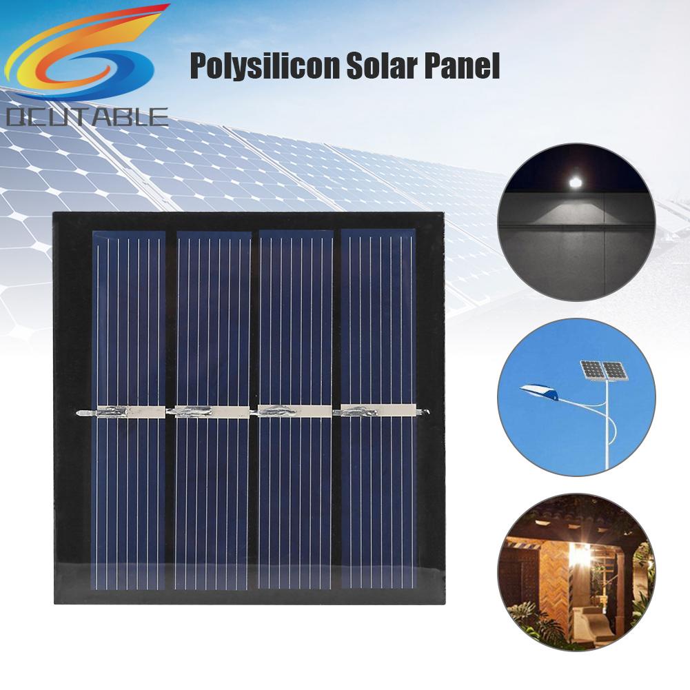 Tấm Năng Lượng Mặt Trời 0.45W 2V Với Dây 10cm Dùng Để Sạc Pin Điện Thoại