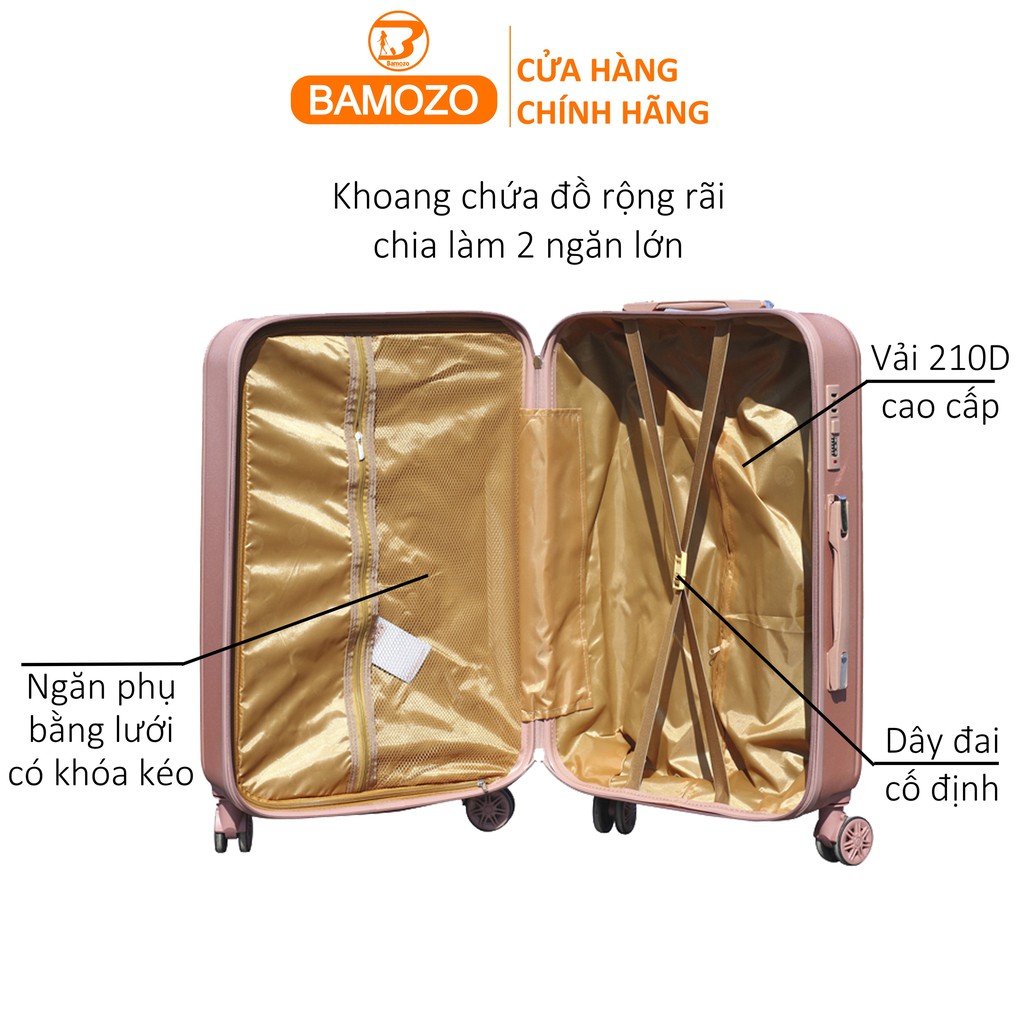 Vali Kéo Bamozo 8815 Size 24 Bảo Hành 5 Năm