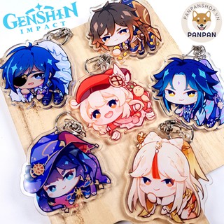 Móc khóa DELUXE Anime Genshin Impact Treo 6 Nhân Vật (6cm) Zhongli, Ningguang, Xiao, Klee