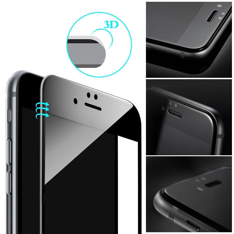 8 / 7/ 6 / 6s Plus Full Tempered Glass Screen Protector 3D Curved Cover