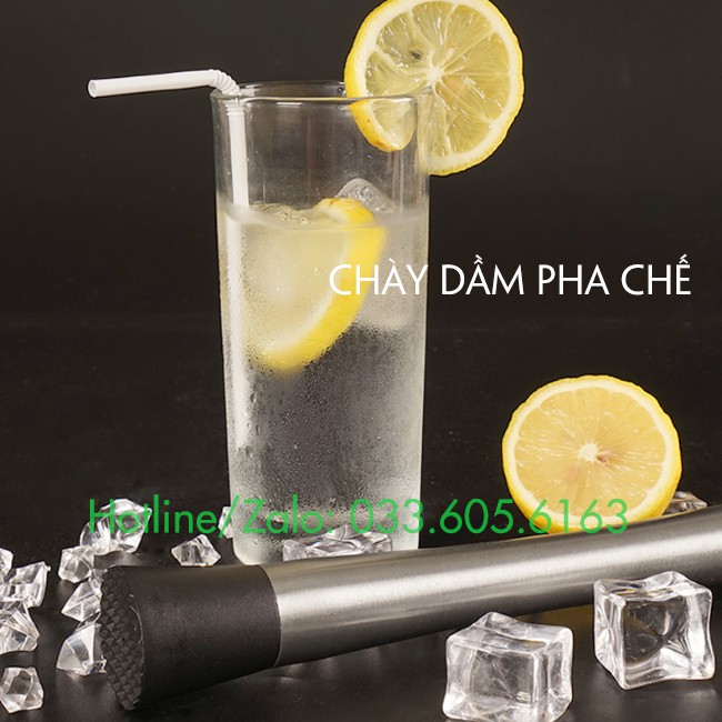 Chày bar pha chế Inox - Chày pha chế - Dụng cụ dầm trái cây - Dụng cụ pha chế TV | BigBuy360 - bigbuy360.vn