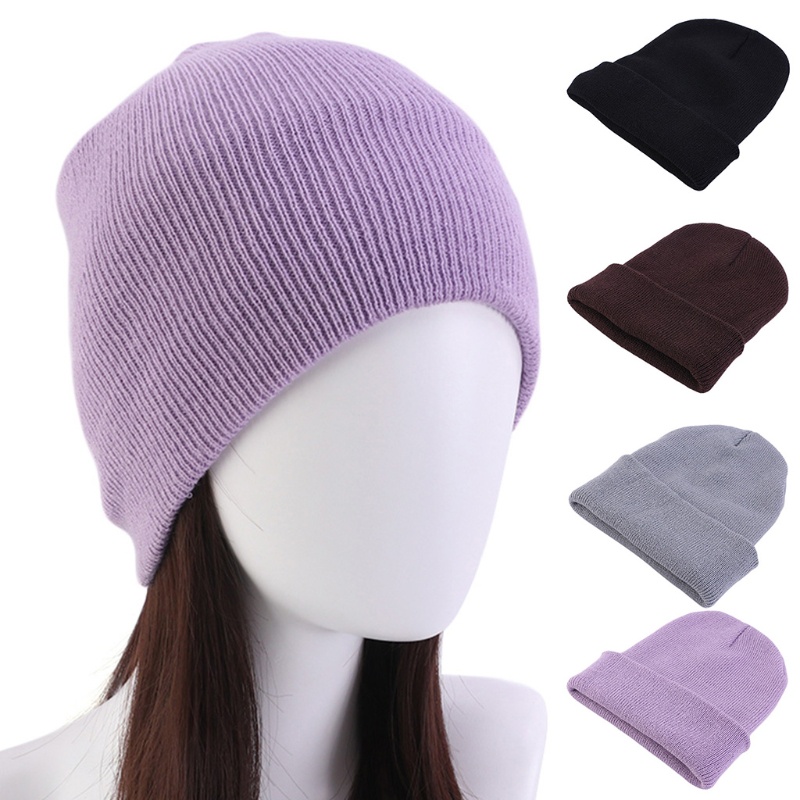 Mũ Beanie Dệt Kim Màu Sắc Neon Phong Cách Hip Hop Thời Trang Mùa Đông Cho Nam Và Nữ