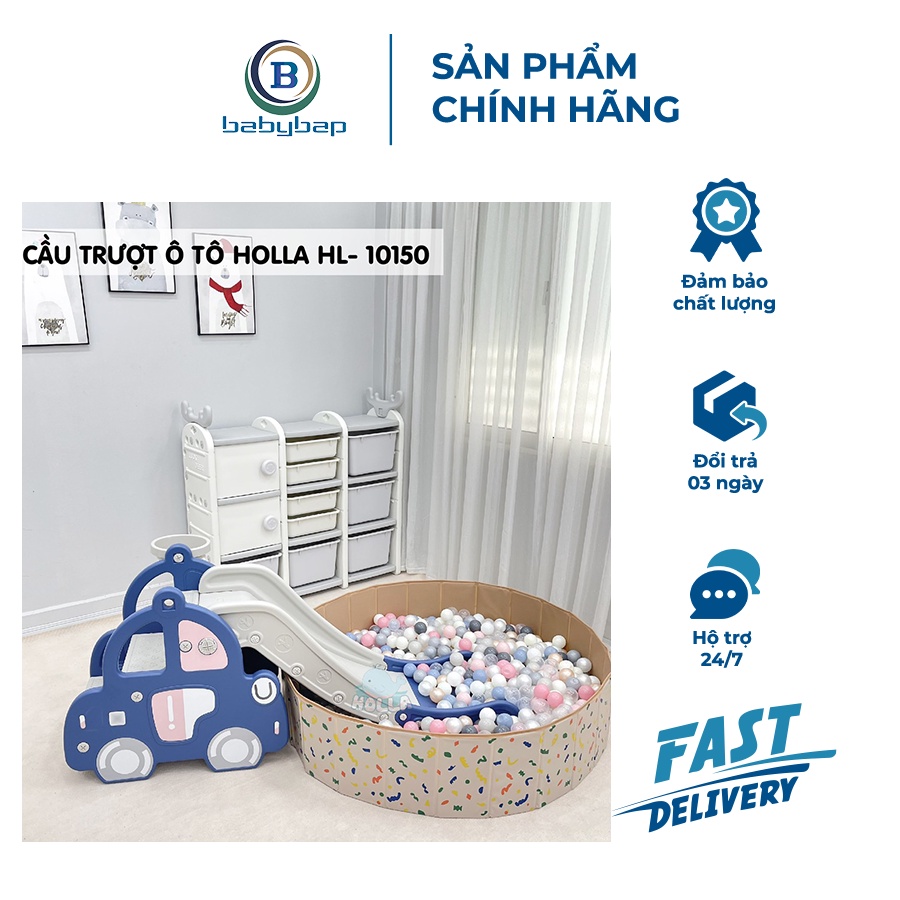 Cầu Trượt Ô tô Holla Xanh HL-10150