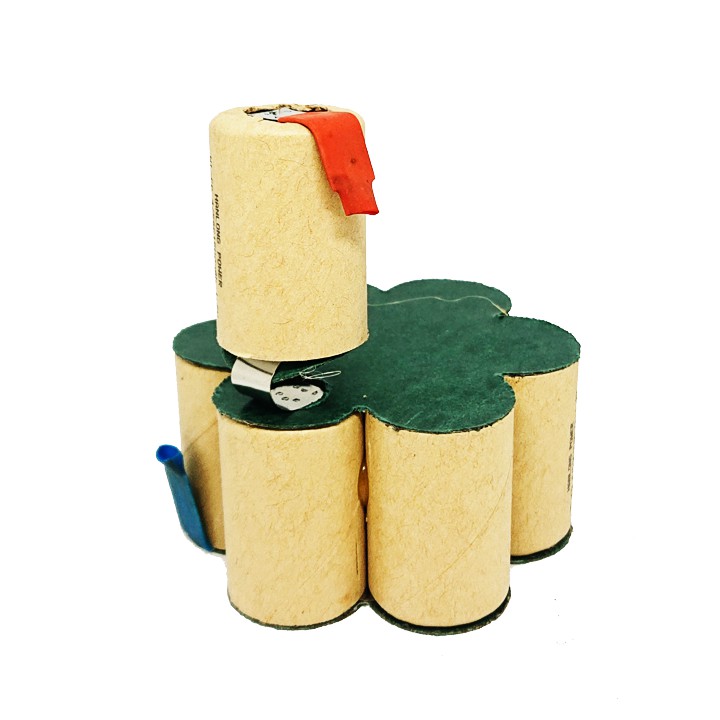 Gói cell pin mới Ni-Cd 9v6 1500mAh - National