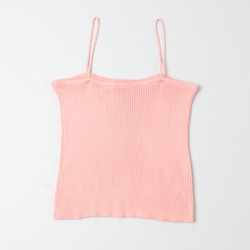 SUXI Áo hai dây dệt kim mùa hè họa tiết bướm thêu nhiều màu sắc tùy chọn